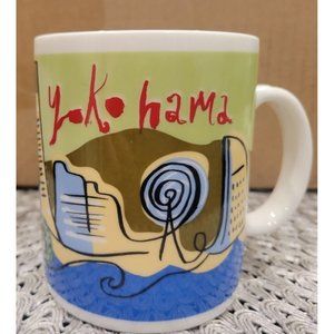 Starbucks 1999 Yokohama Japan Mug Made In Japan 12 ounce Mug, EUC